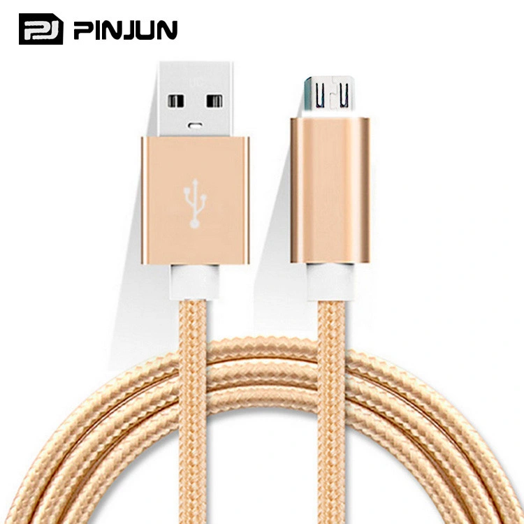 Nylon Braided USB Data Sync Charger Micro USB Cable for iPhone Samsung