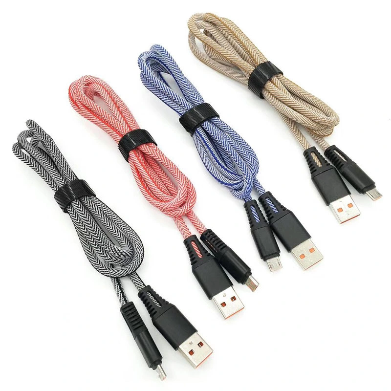 High Speed Braied USB Cable Micro USB Phone Data Cable for iPhone Cable
