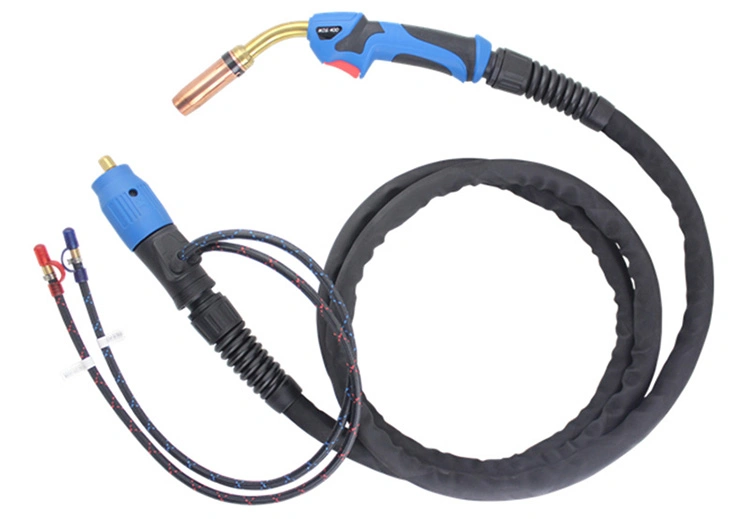 Euro Type Water Cooled MIG 401d CO2 Welding Torch with Solid Cble