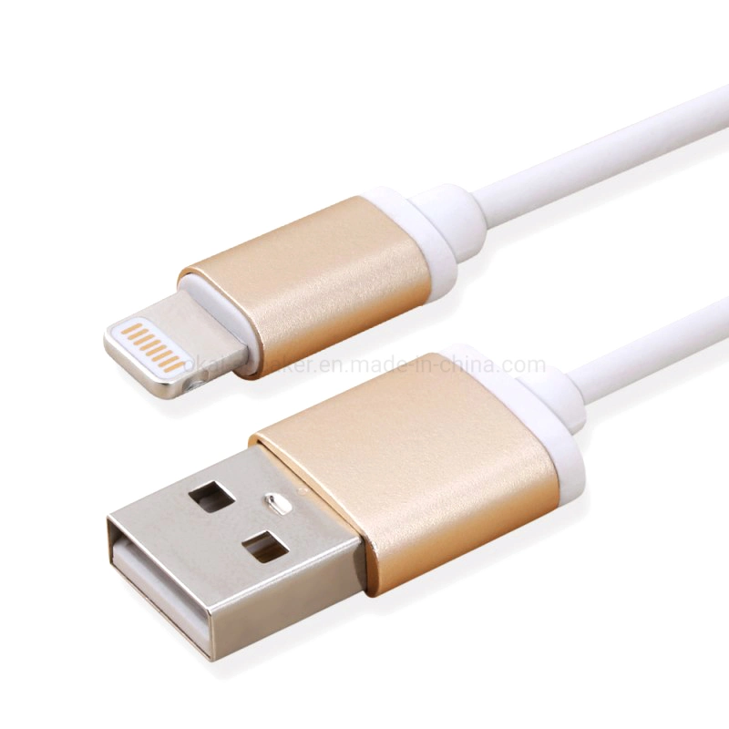 Metal Head TPE Cable Mfi Certificate Data Cable for iPhone