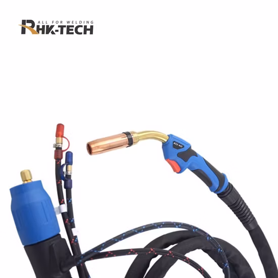 Euro Type Water Cooled MIG 401d CO2 Welding Torch with Solid Cble