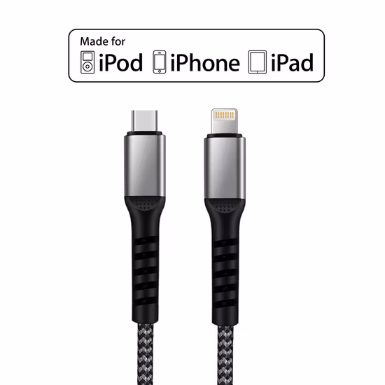 Mfi Certified Lightning Kabel USB Type C Data C94 8pin Fast Charge Cable for iPhone